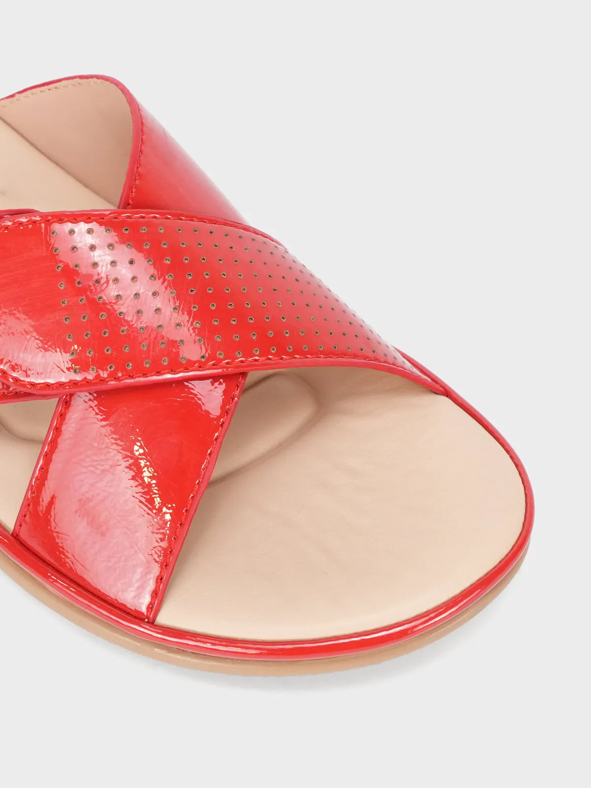 Women "CRESIDA" Crossover Comfy Flat Slippers