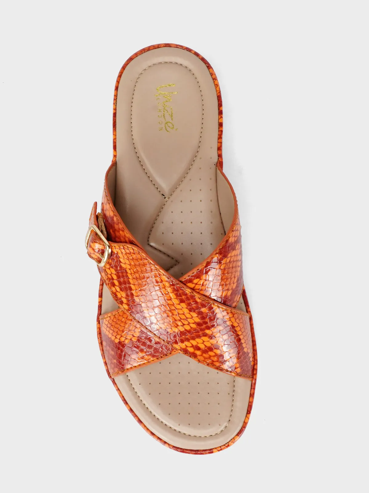 Women "CRESIDA" Crossover Comfy Flat Slippers