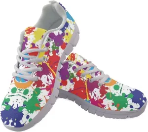 Women Running Shoes Walking Sports Athletic Tennis Sneakers for Girls White Sole