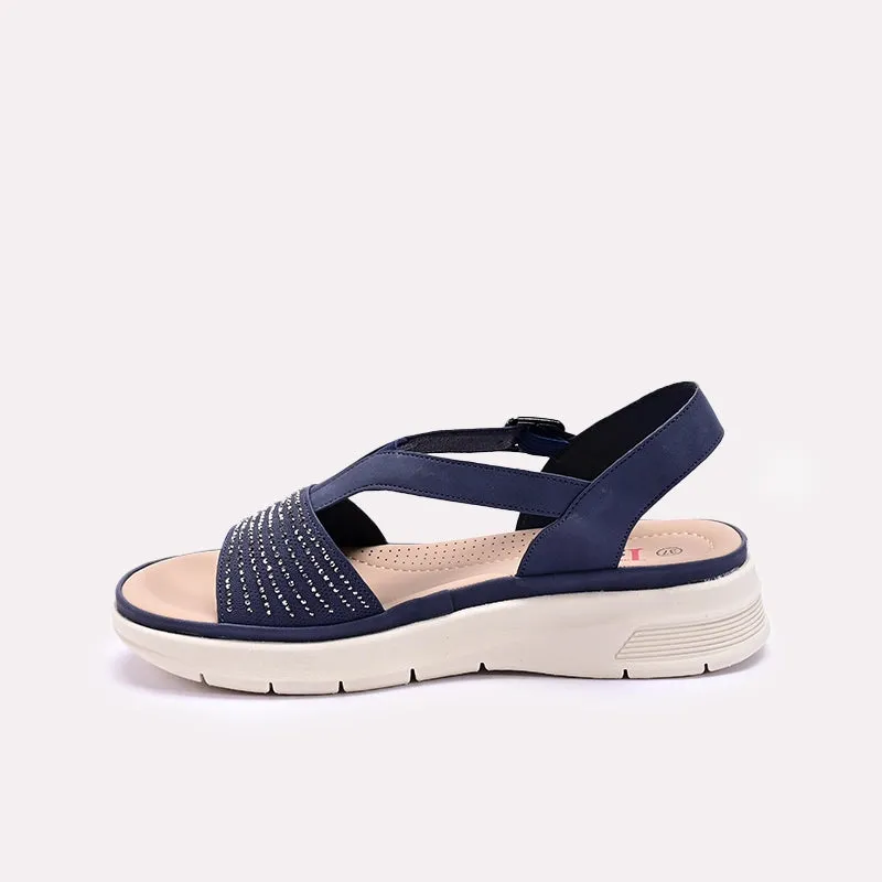 Womens Blue Comfy Casual Sandals 0421550