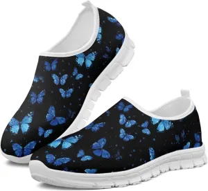 Women's Butterfly Sneaker Casual Soft Slip On Low Top Lightweight Non-Slip Running Sneaker for Women US 5.5-11.5