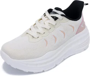 Women's Chunky Platform Sneakers LYNSS 1.0 Lightweight Walking Lace-up Memory Foam Comfortable Casual Sneakers