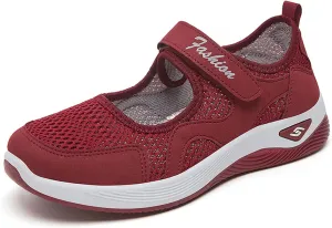 Women's Comfortable Working Nurse Shoes Wide Toe Diabetic Shoe Non Slip Adjustable Breathable Walking Shoes Athletic Health Buffer Fitness Nursing Orthotic Sneakers