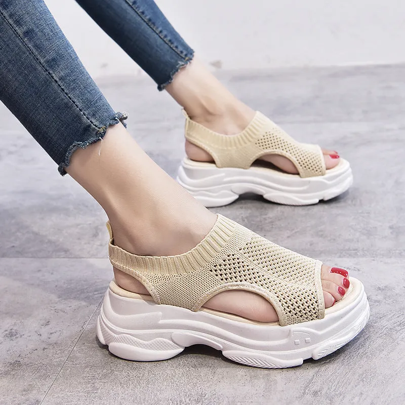 Women's Comfy Soft Platform Sandals
