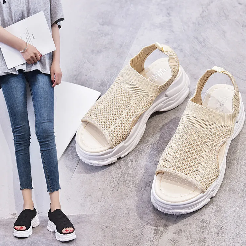 Women's Comfy Soft Platform Sandals
