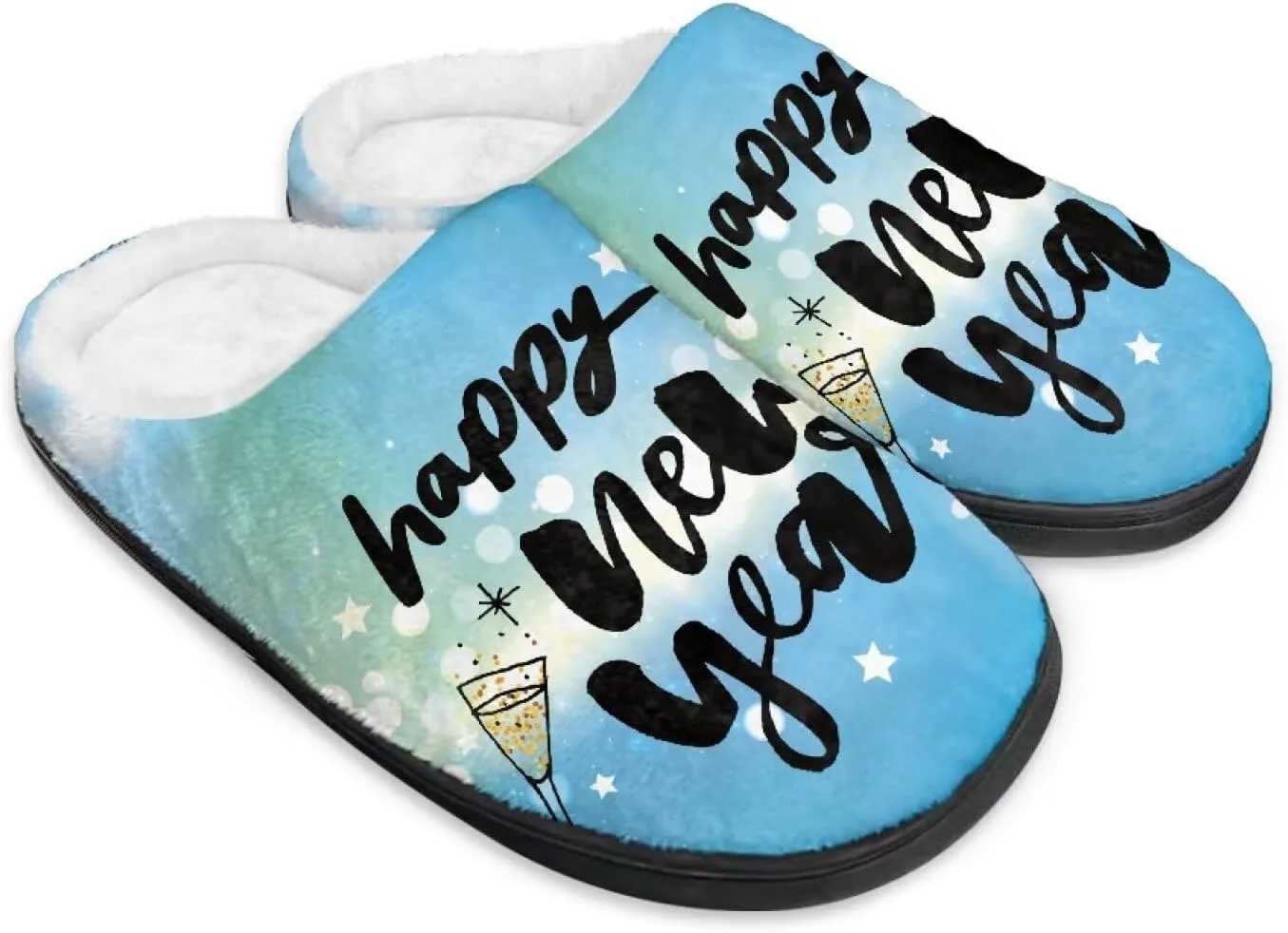 Women's Cotton Slipper Warm Cozy Fuzzy Furry Winter Slipper Non-Slip Plush House Slipper for Women US 3-13