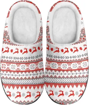 Women's Cotton Slipper Winter Warm Cozy Furry Fuzzy Home Slipper Non-Slip Outdoor Bedroom Slipper for Girls US 3-13
