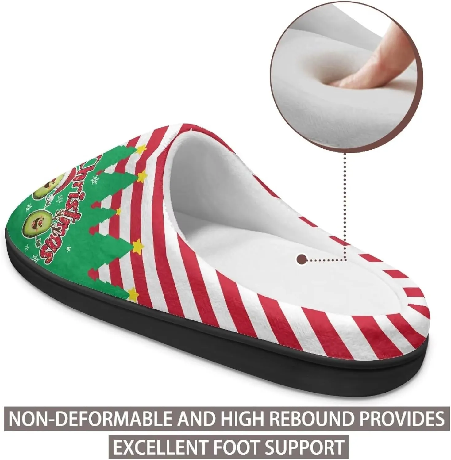 Women's Cotton Slipper Winter Warm Cozy Furry Fuzzy Home Slipper Non-Slip Outdoor Bedroom Slipper for Girls US 3-13