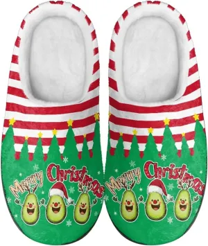 Women's Cotton Slipper Winter Warm Cozy Furry Fuzzy Home Slipper Non-Slip Outdoor Bedroom Slipper for Girls US 3-13