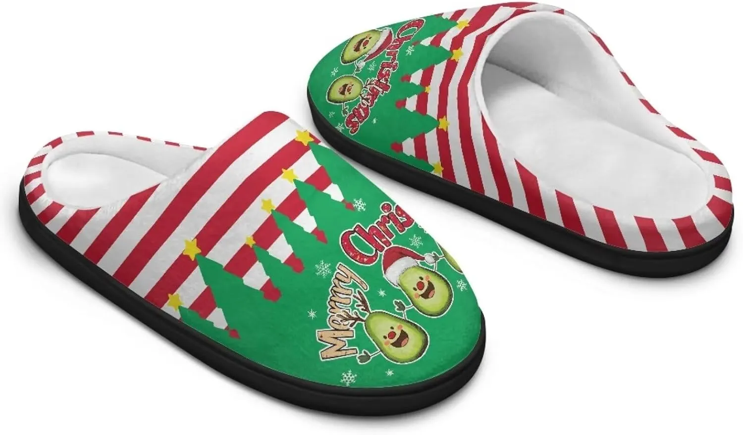 Women's Cotton Slipper Winter Warm Cozy Furry Fuzzy Home Slipper Non-Slip Outdoor Bedroom Slipper for Girls US 3-13