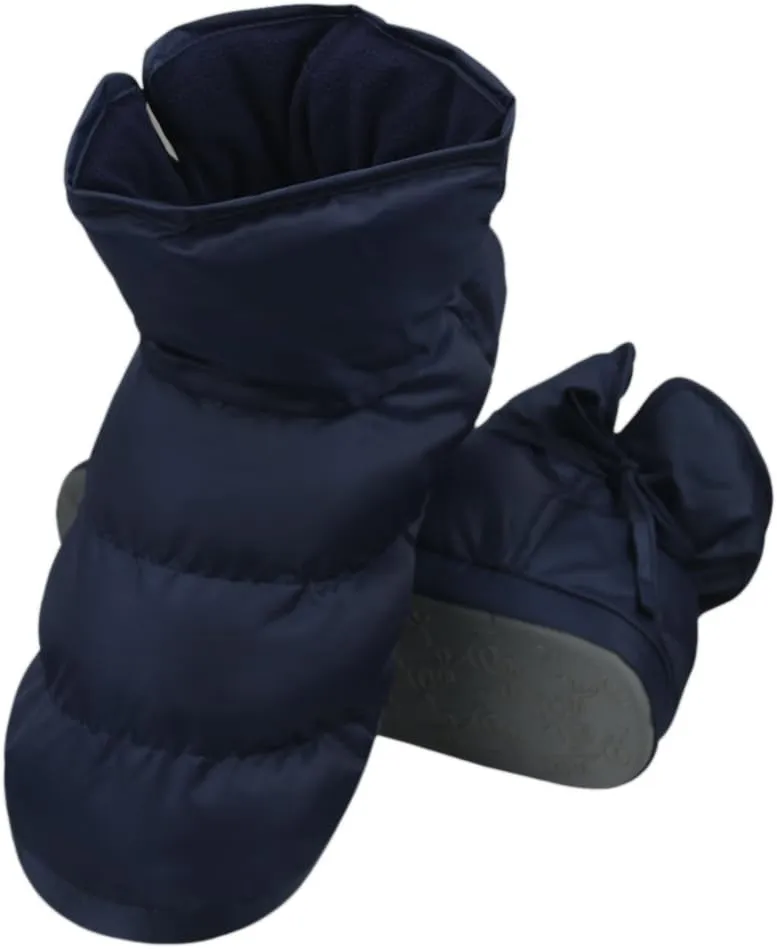 Womens Down Warm House Slippers Mens Waterproof Fuzzy Fur Lined Bedroom Slippers Non-slip Bootie Home Shoes Ankle Snow Boots