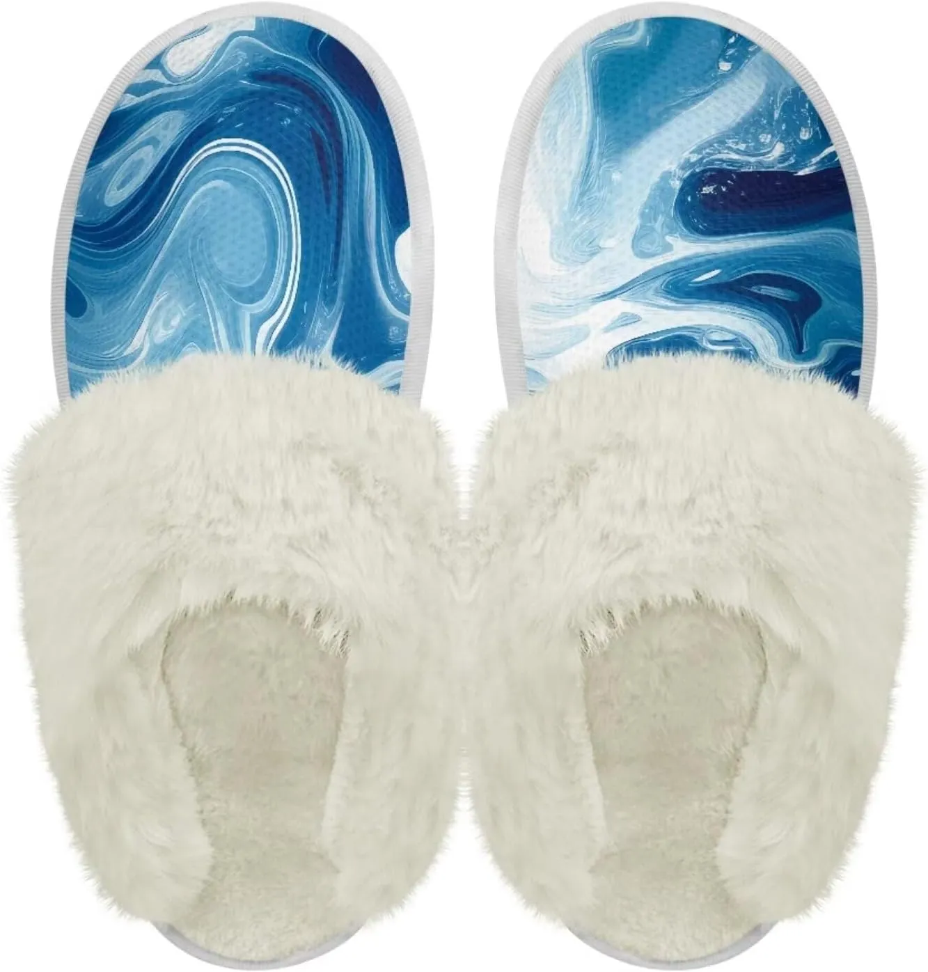 Women's Fuzzy Slipper Home Slippers Fluffy Winter House Shoes Soft Sole Slippers for Indoor