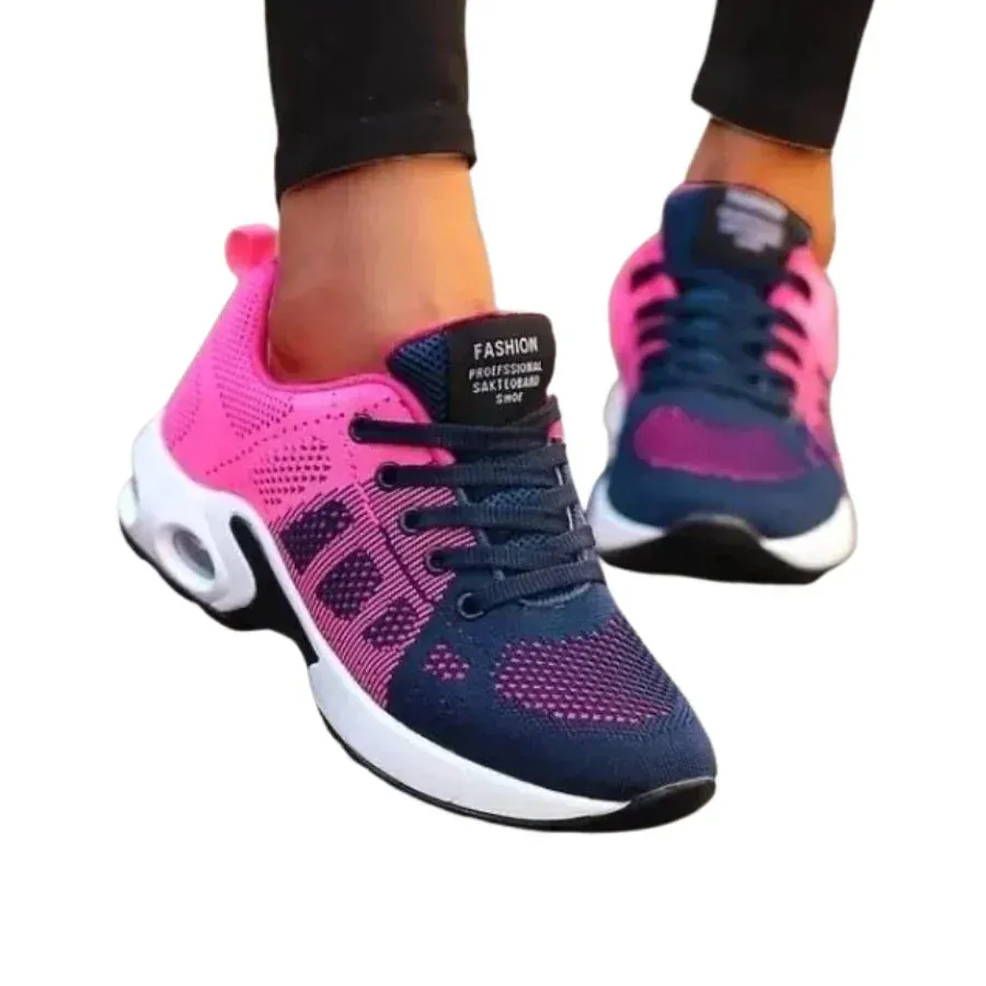 Women's Gradient Mesh Sneakers | Breathable & Stylish | Athletic Comfort