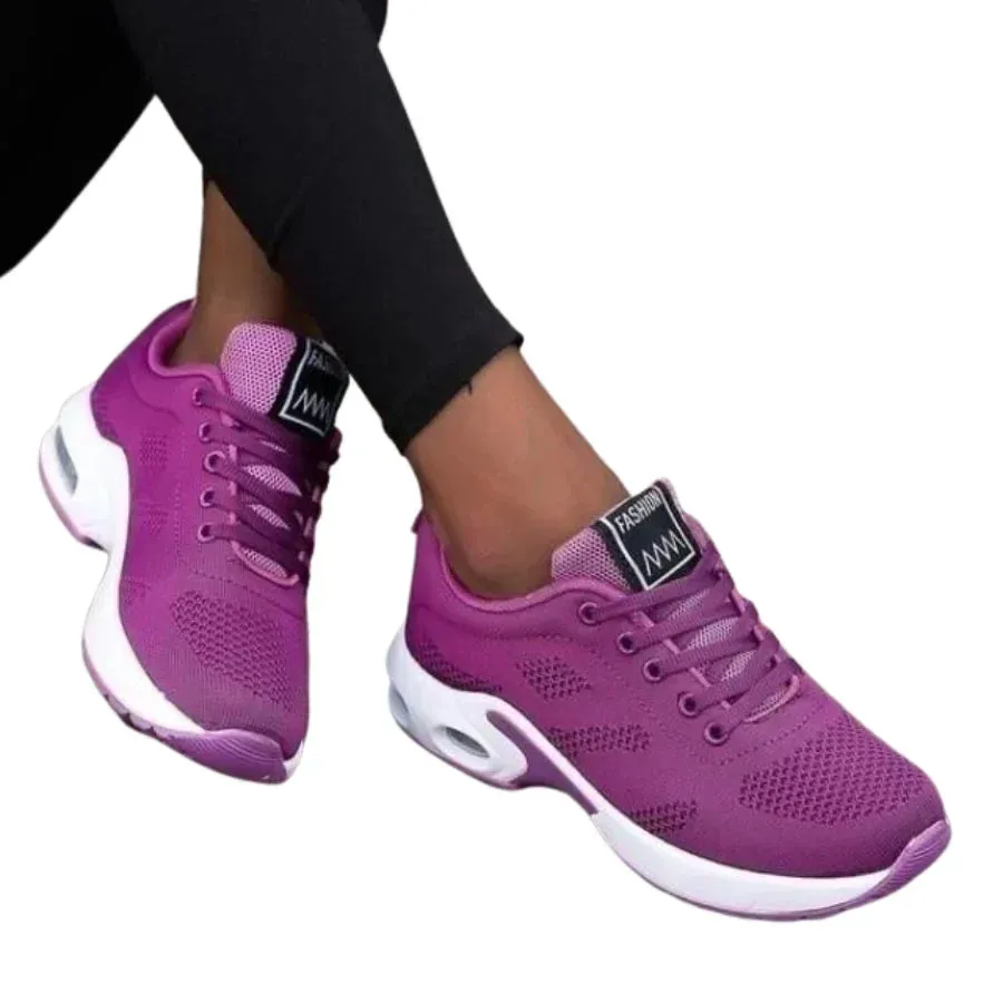 Women's Gradient Mesh Sneakers | Breathable & Stylish | Athletic Comfort