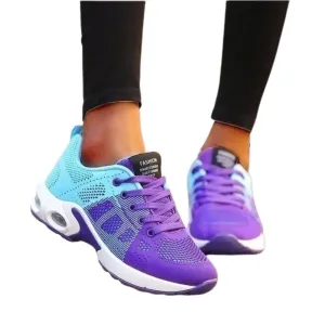 Women's Gradient Mesh Sneakers | Breathable & Stylish | Athletic Comfort