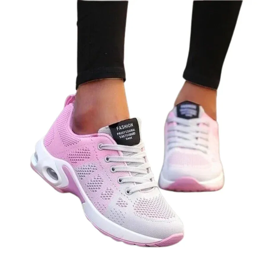 Women's Gradient Mesh Sneakers | Breathable & Stylish | Athletic Comfort