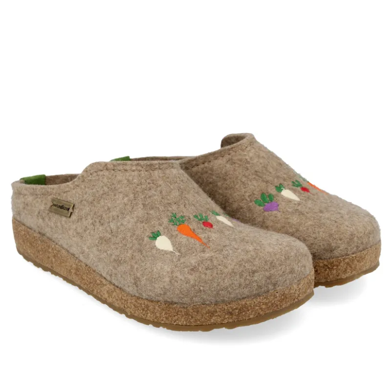 Women’s Haflinger Roots Slippers – Earth