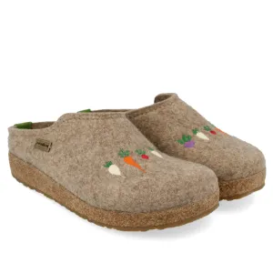 Women’s Haflinger Roots Slippers – Earth