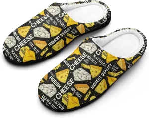 Womens Halloween Cotton Slippers Ladies Home Slippers Memory Foam Clog Slipper Non-Slip Sole Warm Indoor Outdoor Shoes