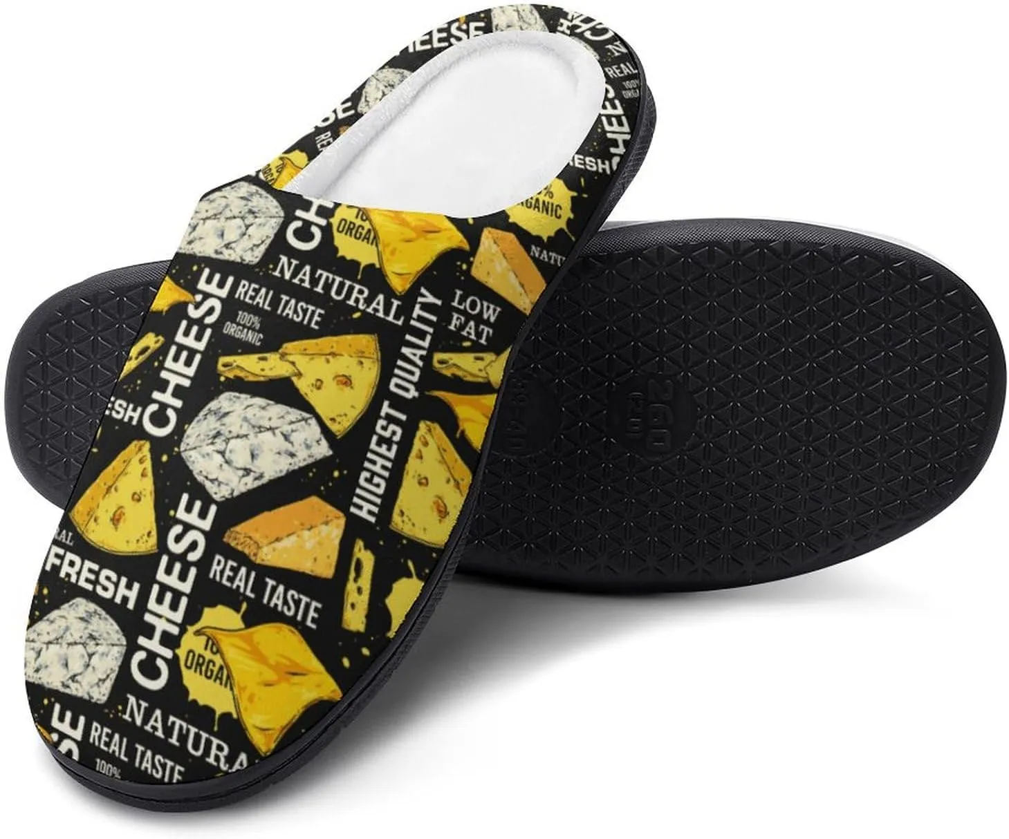Womens Halloween Cotton Slippers Ladies Home Slippers Memory Foam Clog Slipper Non-Slip Sole Warm Indoor Outdoor Shoes