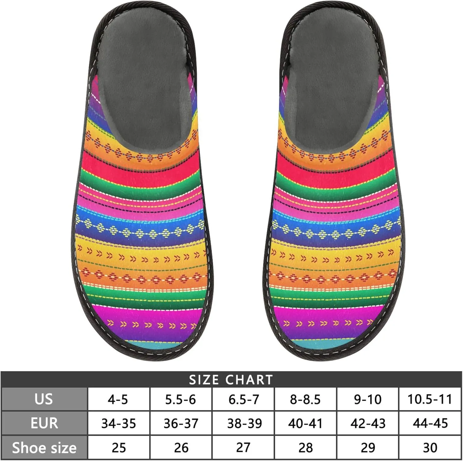 Womens Mens Fuzzy House Slippers Soft Warm Winter Shoes Anti-slip Memory Foam Indoor Outdoor Slippers
