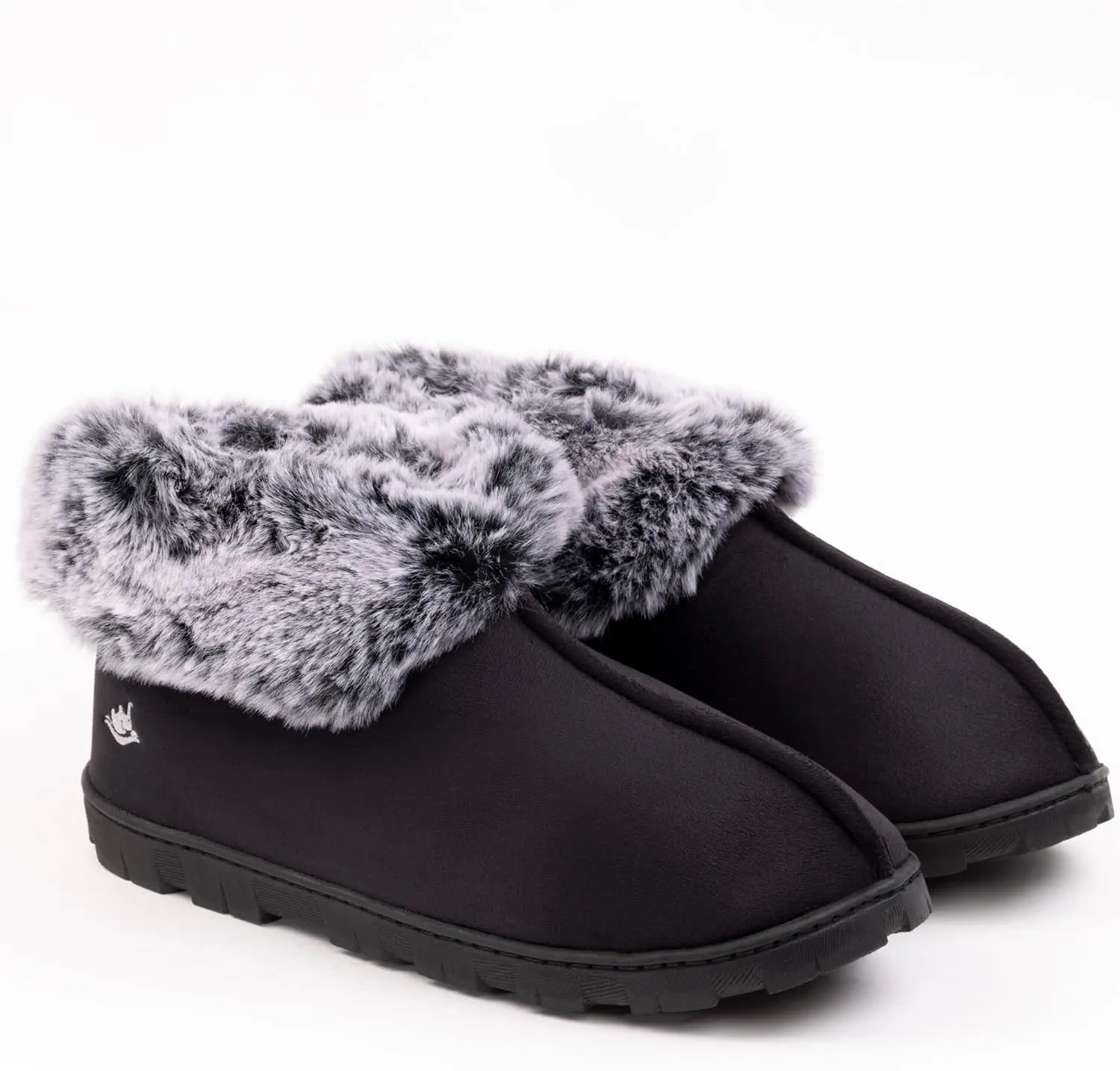 Women's Micro Suede Faux Fur Fleece Lined Cozy 80-D High-Density Memory Foam Winter Slipper Bootie Breathable House Shoes Non Skid Indoor Outdoor Sole