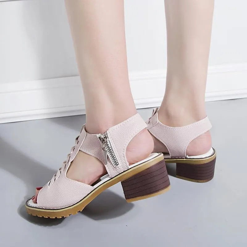 Womens Open Toe Sandals Comfortable Wedge,Hollow Fish Mouth Slip on Summer Beach Boho Comfortable Sandals Outdoor Shoes