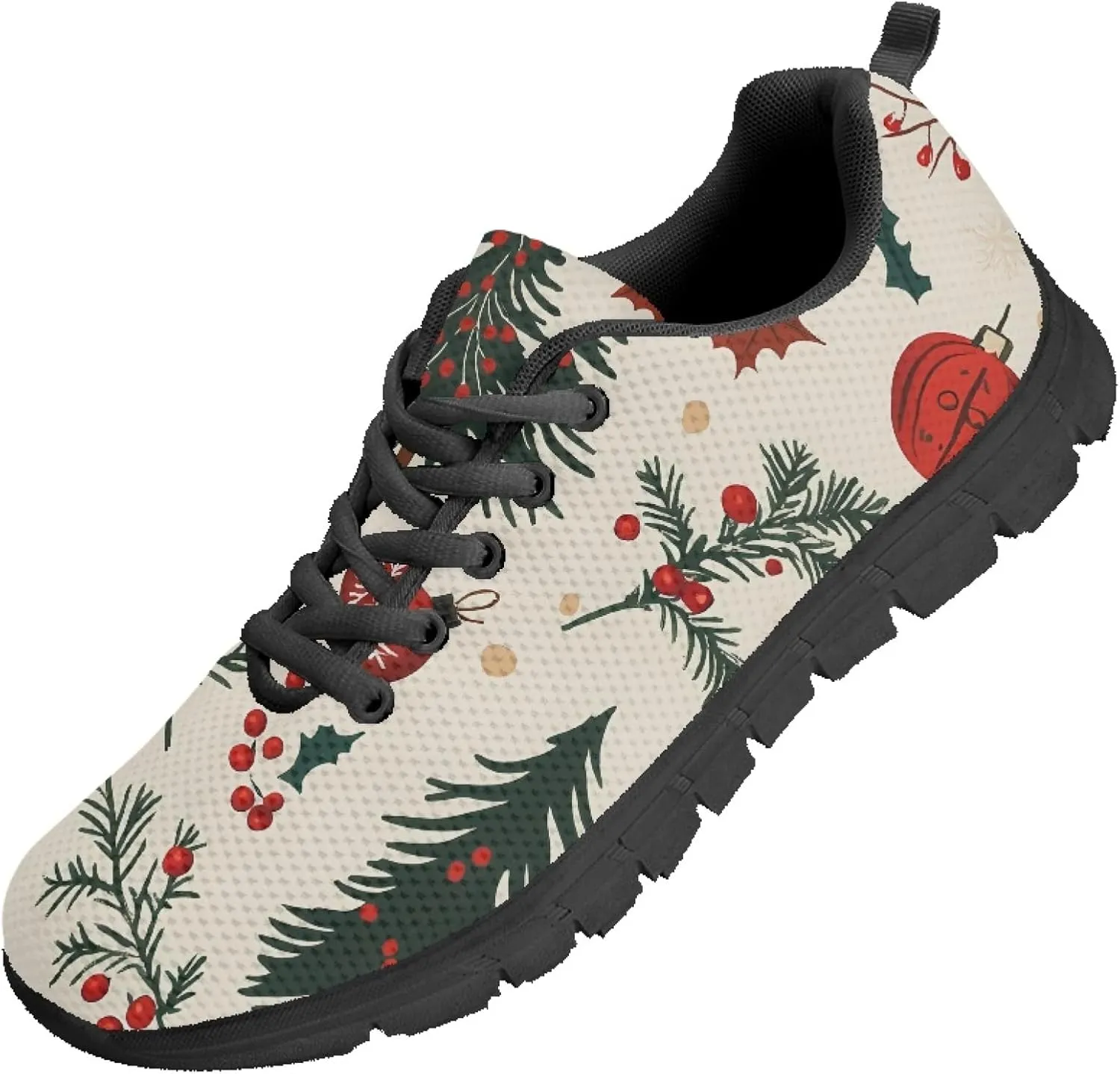 Womens Running Shoes Trainer Sports Causal Travel Sneaker Walking Low Heel Lace up Breathable Flexible Shoe