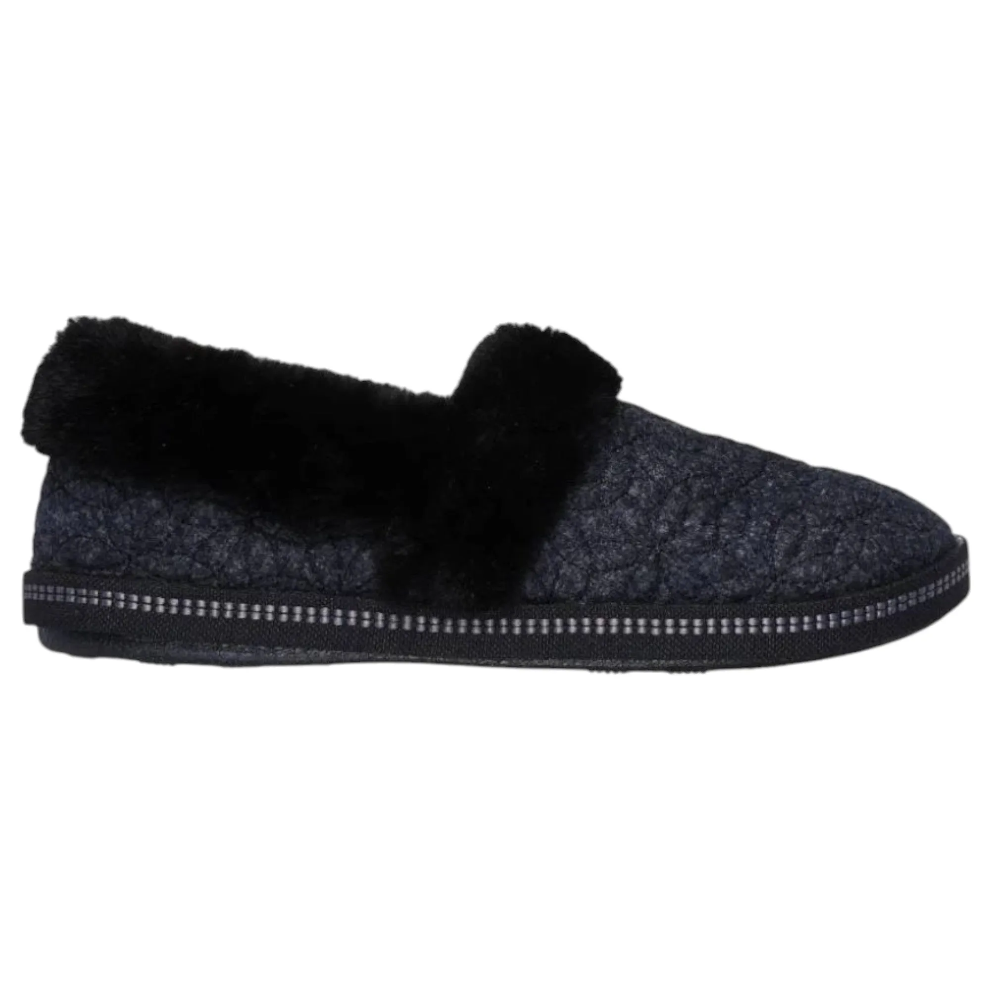 Womens Skechers Skechers Cozy Campfire - Bright Blossom Slippers Black