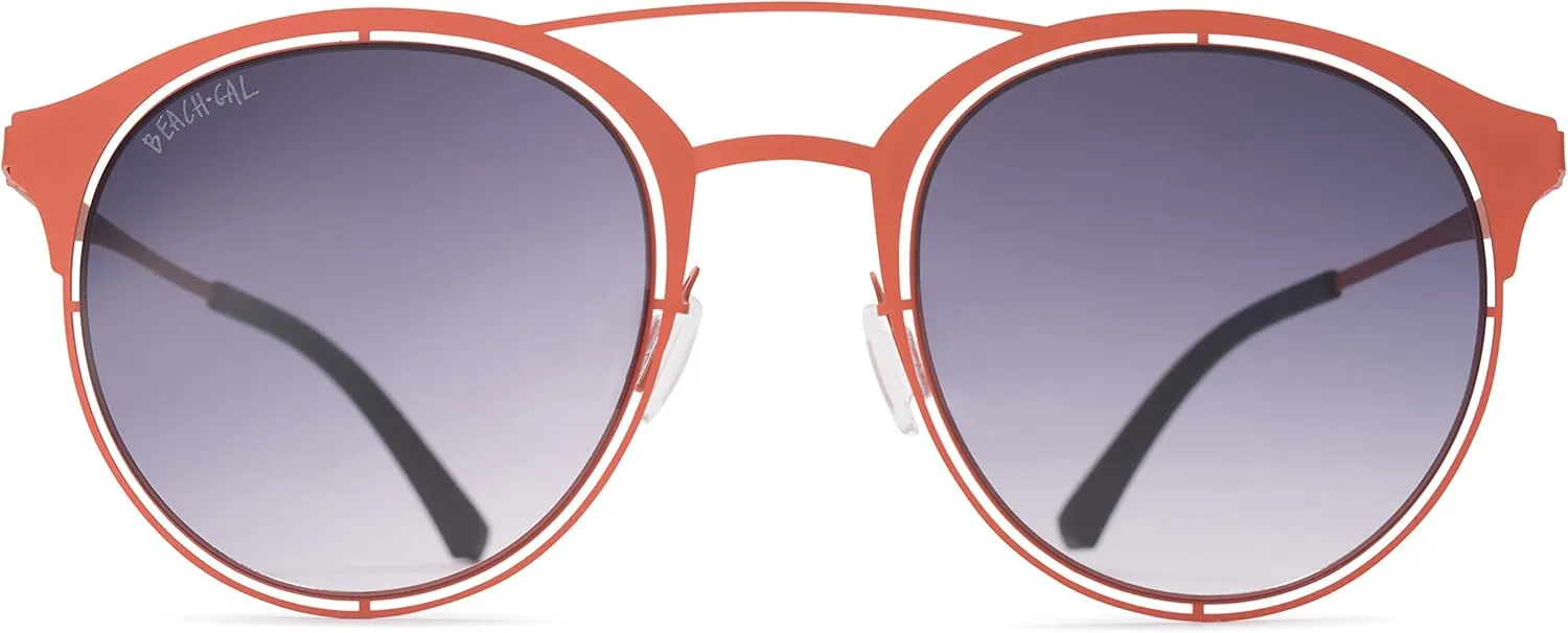 Women's Sunglasses - Stylish Designer Round Frames -Lightweight, Comfy