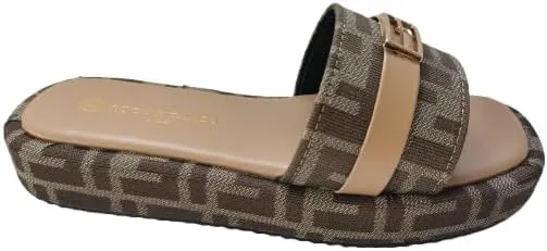 Women'S Thick Soled Slippers, Casual And Comfortable, With Fabric Edging, Summer Slippers