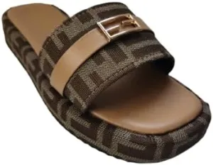 Women'S Thick Soled Slippers, Casual And Comfortable, With Fabric Edging, Summer Slippers
