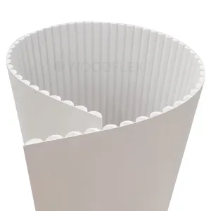 WOODFLEX WHITE PRIMED FLEXIBLE UNDER BENCH - HALF ROUND 27 - 900mm X 600mm