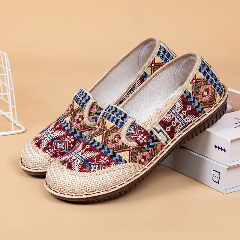 Wrapped Head Breathable Linen Slippers