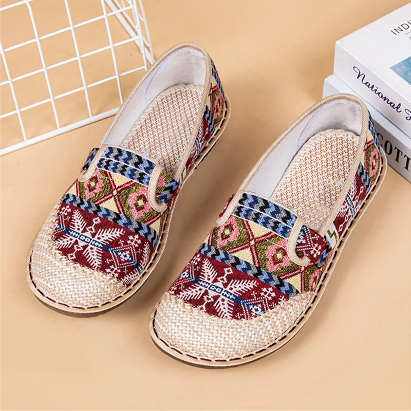 Wrapped Head Breathable Linen Slippers