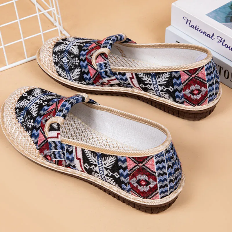 Wrapped Head Breathable Linen Slippers