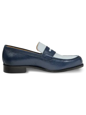 Wyatt Penny Loafer - Light Blue/blue