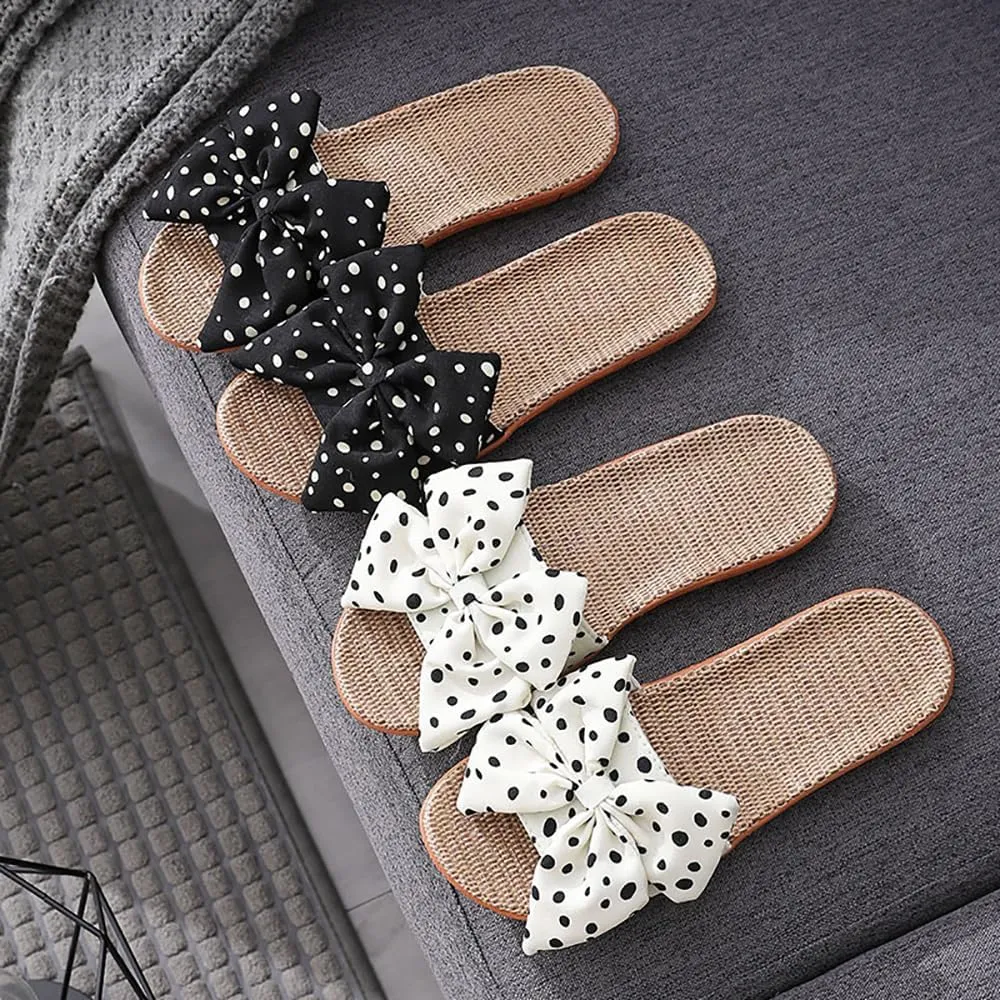 xsby Summer House Slippers for Women with Arch Support Breathable Waffle Cotton Indoor Slippers Slip on Open Toe Home Shoes