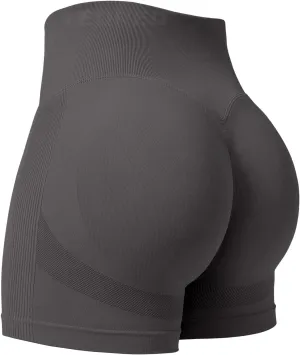 YEOREO Professional Women Workout Shorts 3.6" Scrunch Shorts Seamless High Waisted Contour Gym Yoga Biker Shorts