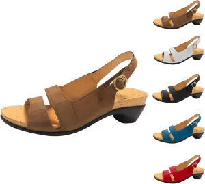 Yifare Comfy Orthotic Sandals, White Sandals for Women, Women's Ultra-Comfy Casual Flat Orthotic Shoes
