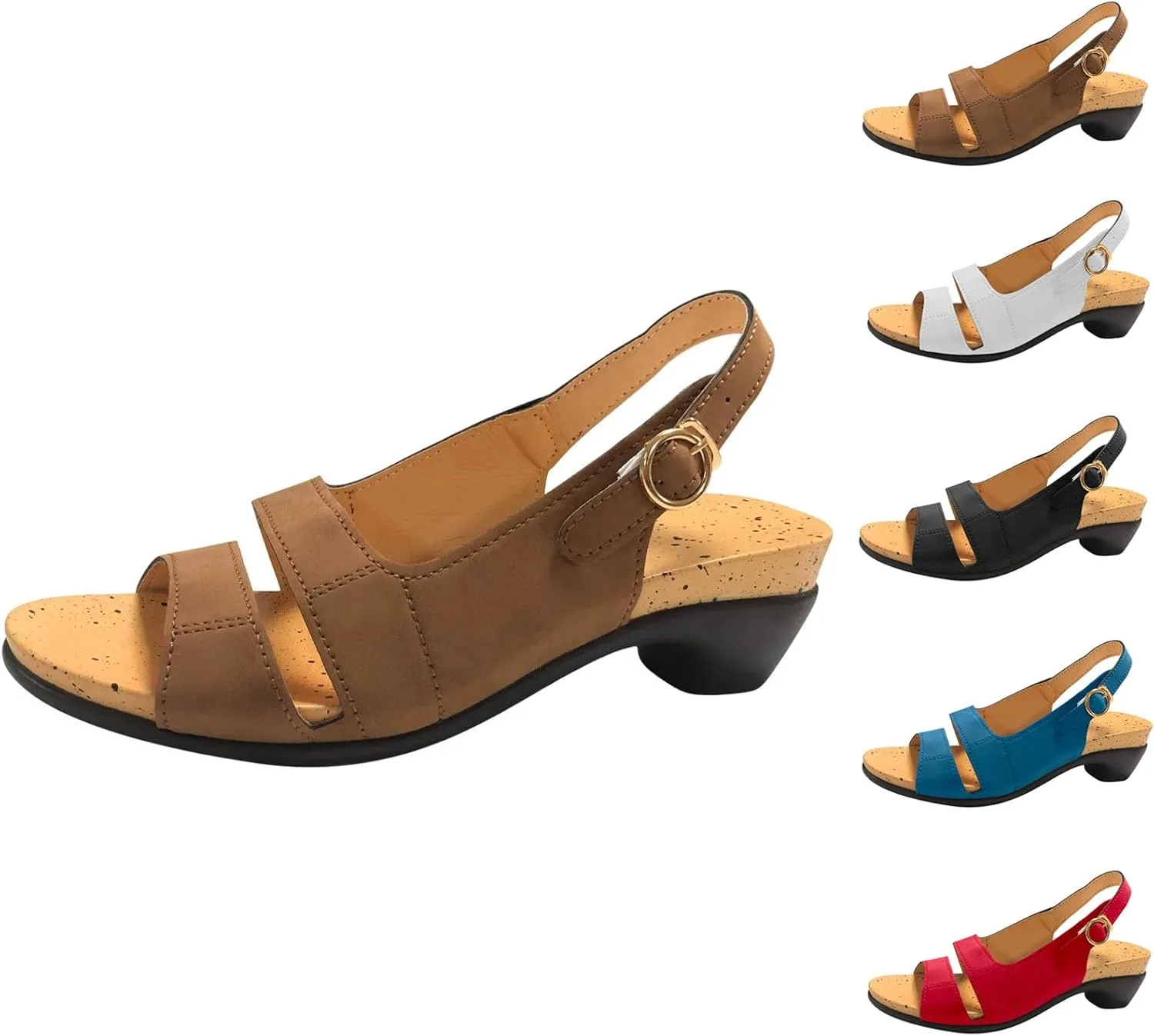 Yifare Comfy Orthotic Sandals, White Sandals for Women, Women's Ultra-Comfy Casual Flat Orthotic Shoes