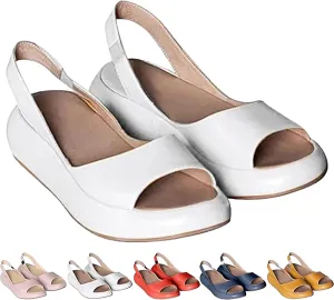 Yifare Sandals, Yifare Women's Comfy Flat Sandals,Shock-Absorbing Sole and Arch Design,Women's Comfortable Casual Sandal