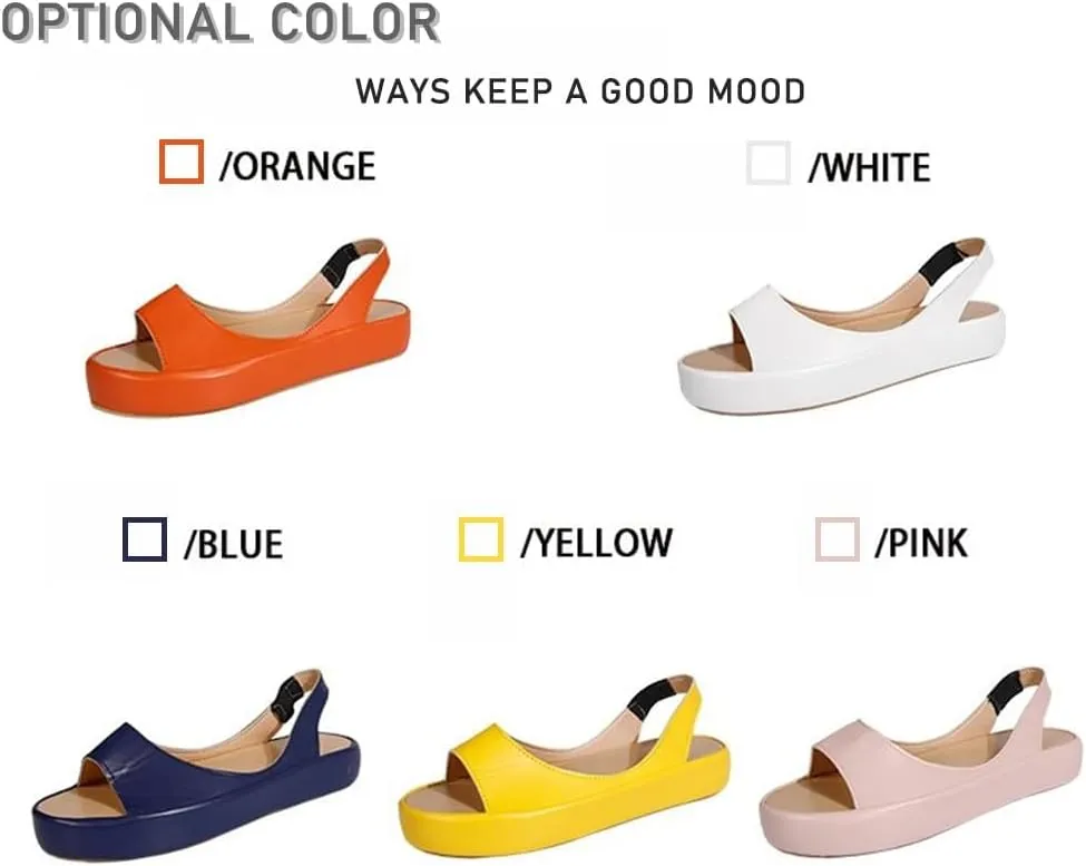 Yifare Sandals, Yifare Women's Comfy Flat Sandals,Shock-Absorbing Sole and Arch Design,Women's Comfortable Casual Sandal