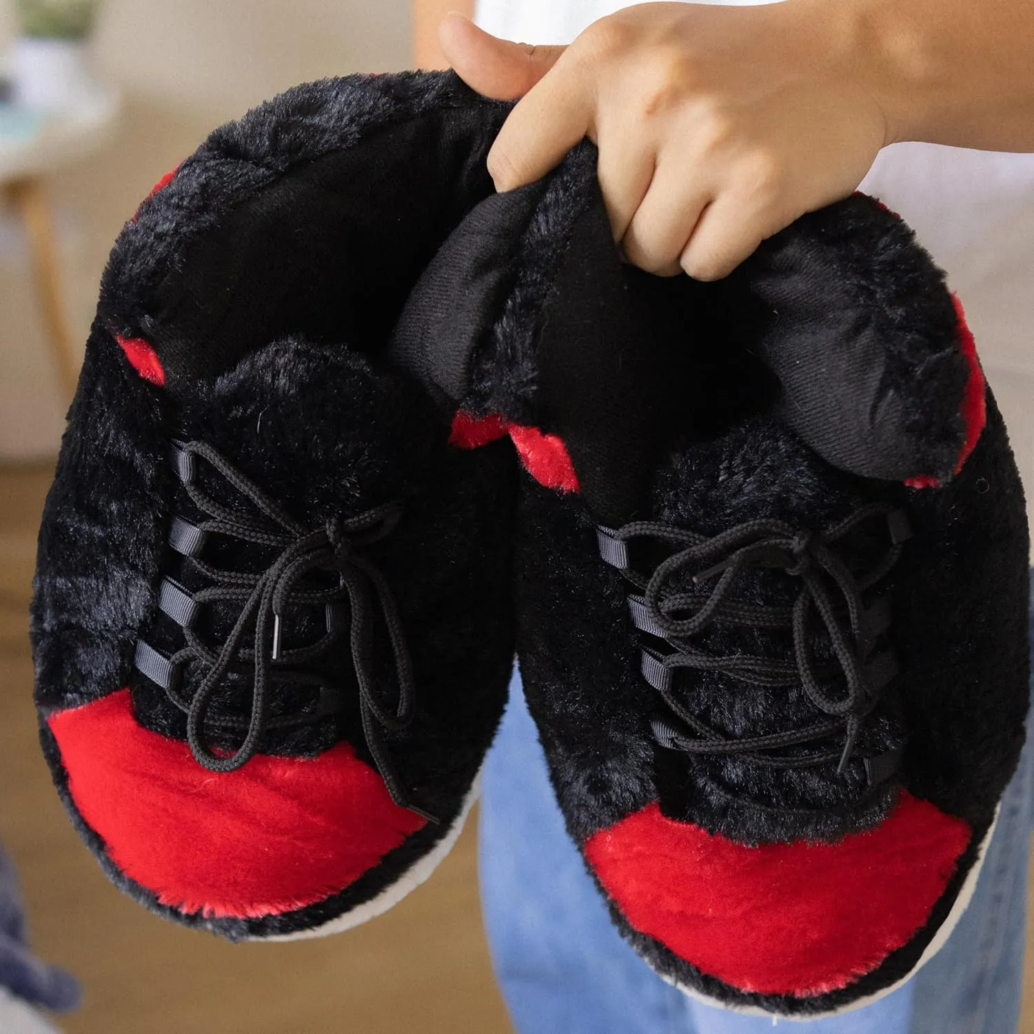 Yours 2 Keep Sneaker Slipper Collection - Soft Plush Sneakerhead Gifts Unisex One Size
