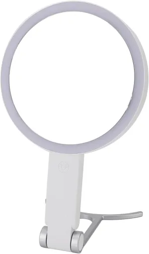 ZJchao Magnifying Mirror Portable Foldable Makeup Mirror Light Magnification White C Shape Handle for Travel and Home Use